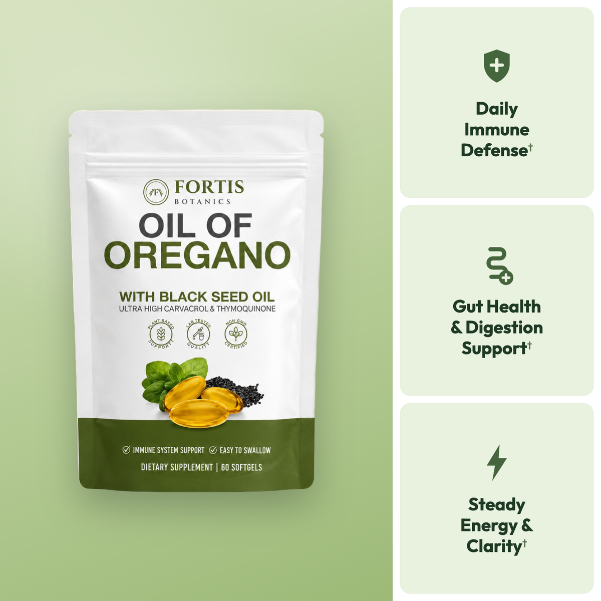 MAIN Fortis Oil of Oregano — daily immune, gut and energy support†