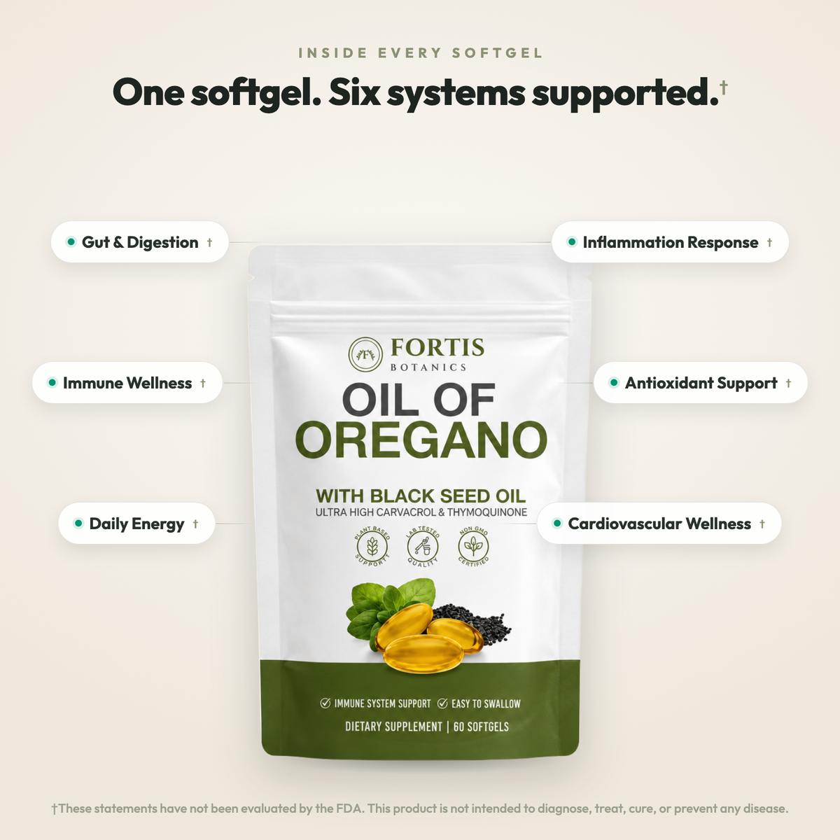 One softgel — whole-body support†